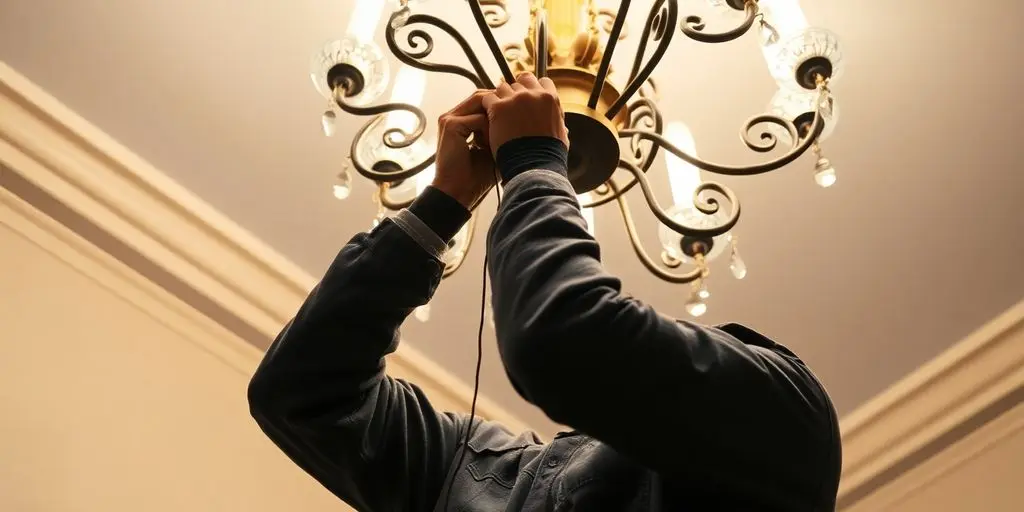 راهنمای نصب لوستر در سقف یونولیتی